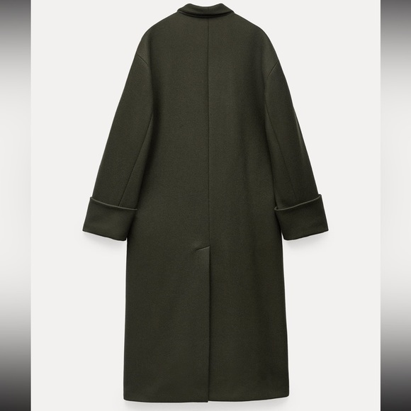 ZARA MANTECO WOOL SCARF COAT - Picture 9 of 9